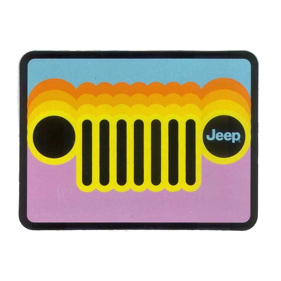 Jeep Merchandise Jeep Retromatic Grille Sticker Jeep Merchandise  Jeep Retromatic Grille Sticker