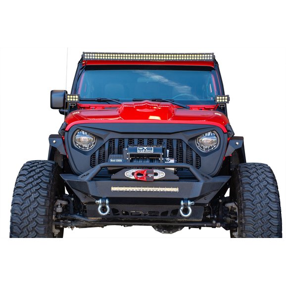 DV8 Offroad Replacement Grill-Black DV8 Offroad GRJL-01 Replacement Grill-Black for 18-20 Jeep Wrangler JL & Gladiator JT