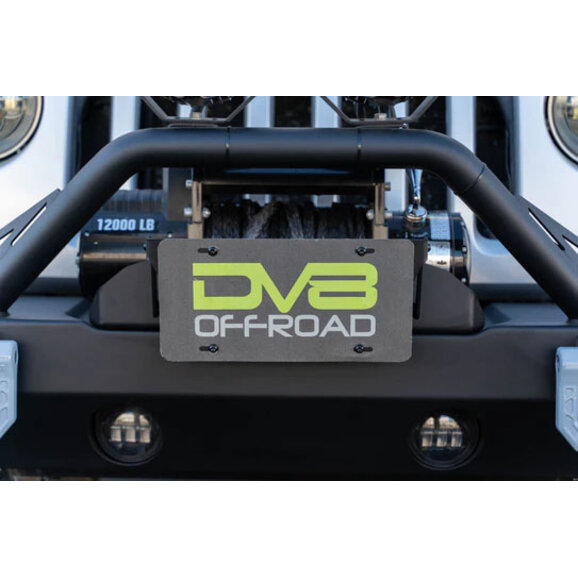 DV8 Offroad Fairlead Mounted Flip-Up License Plate Bracket DV8 Offroad LPBM-02 Fairlead Mounted Flip-Up License Plate Bracket