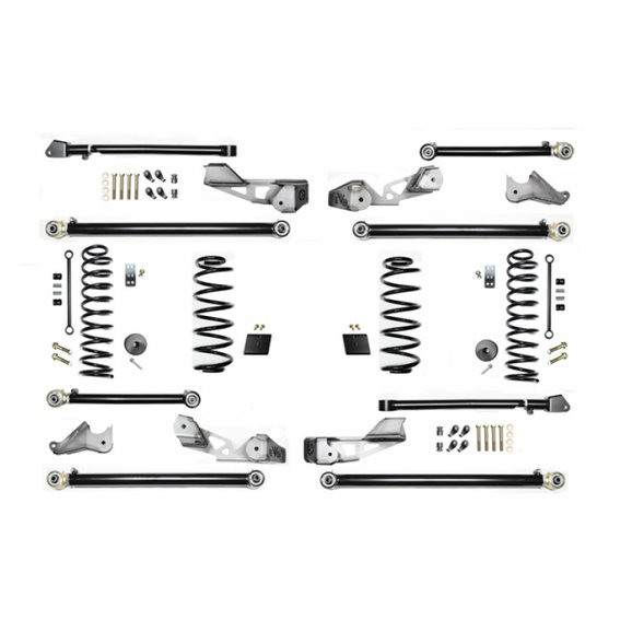 EVO Manufacturing 2.5" High Clearance Long Arm Suspension System EVO Manufacturing EVO-3015 2.5" High Clearance Long Arm Suspension System for 18-19 Jeep Wrangler JL Unlimited