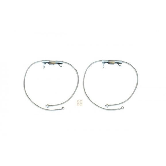 EVO Manufacturing Front Extended Brake Lines EVO Manufacturing EVO-600132 Front Extended Brake Lines for 18-20 Jeep Wrangler JL & Gladiator JT Rubicon with 2-5in Lift