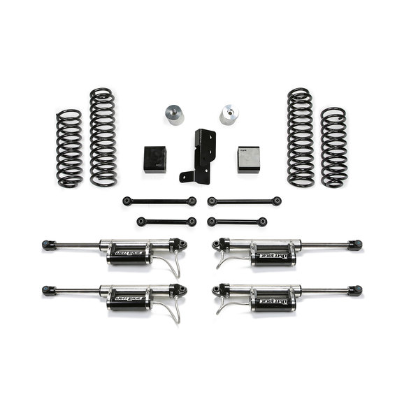 Fabtech 3" Sport Lift Kit with Dirt Logic 2.25 Remote Reservoir Shocks Fabtech 3" Sport Lift Kit with Dirt Logic 2.25 Remote Reservoir Shocks for 18-23 Jeep Wrangler JL Unlimited