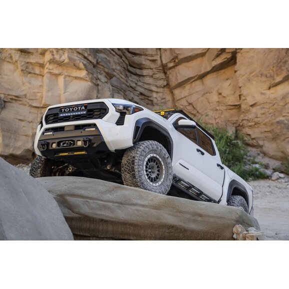 DV8 Toyota Tacoma Gen4 Centric Winch Front Bumper Install Wide DV8 Toyota Tacoma Gen4 Centric Winch Front Bumper Install Wide