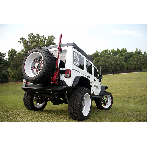 Fab Fours Hi-Lift Jack Carrier Fab Fours M1450-1 Hi-Lift Jack Carrier for 07-18 Jeep Wrangler JK with Fab Fours Rear Bumper