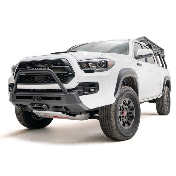 Fab Fours Premium ACC Stubby Front Winch Mount Bumper Fab Fours Premium ACC Stubby Front Winch Mount Bumper for 16-23 Toyota Tacoma