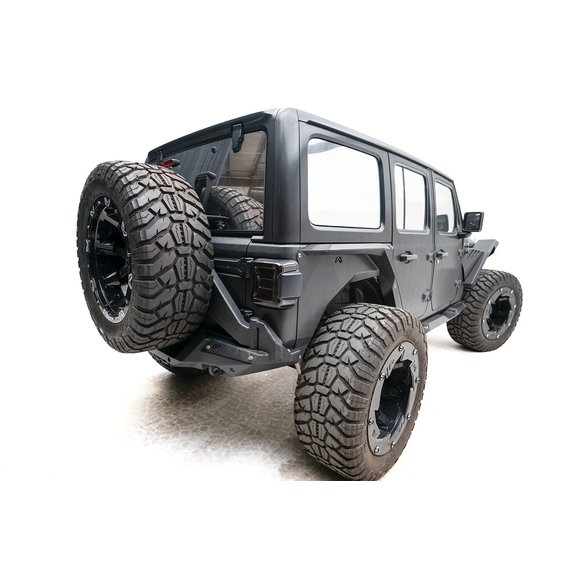 Fab Fours Off-The-Door Tire Carrier Fab Fours  Off-The-Door Tire Carrier for 18-20 Jeep Wrangler JL
