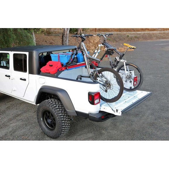 Fabtech Cargo Rack Bike Mount Fabtech FTS24263 Cargo Rack Bike Mount for 2020 Jeep Gladiator JT