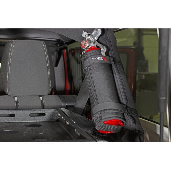 Fishbone Offroad 2.5lb Xtreme Fire Extinguisher Holder Fishbone Offroad FB55157 2.5lb Xtreme Fire Extinguisher Holder