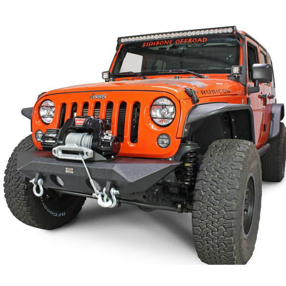 Fishbone Offroad Manowar Front Bumper Fishbone Offroad FB22045 Manowar Front Bumper for 07-18 Jeep Wrangler JK