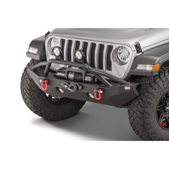 Fishbone Offroad Mid-Width Front Bumper Fishbone Offroad FB22088 Mid-Width Front Bumper for 18-21 Jeep Wrangler JL & Gladiator JT