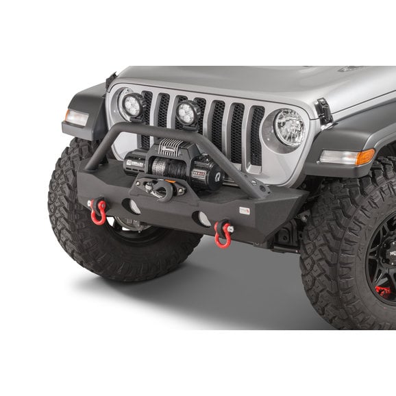 Fishbone Offroad Mako Stubby Front Bumper Fishbone Offroad FB22090 Mako Stubby Front Bumper for 18-20 Jeep Wrangler JL & Gladiator JT