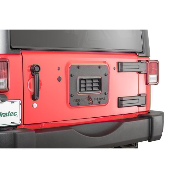 Fishbone Offroad BackSide Tailgate Plate Fishbone Offroad FB31042 BackSide Tailgate Plate for 10-18 Jeep Wrangler JK
