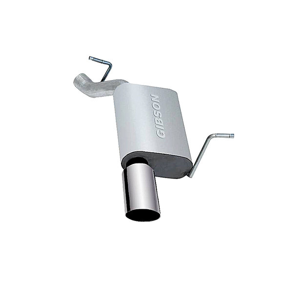Gibson 4" Single Rear Stainless Steel Exhaust System Gibson 617408 4" Single Rear Stainless Steel Exhaust System for 11-13 Jeep Grand Cherokee WK2 with 3.6L