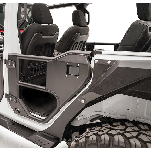 Fab Fours Rear Half Tube Doors Fab Fours JL1033-1 Rear Half Tube Doors for 18-20 Jeep Wrangler JL Unlimited & Gladiator JT