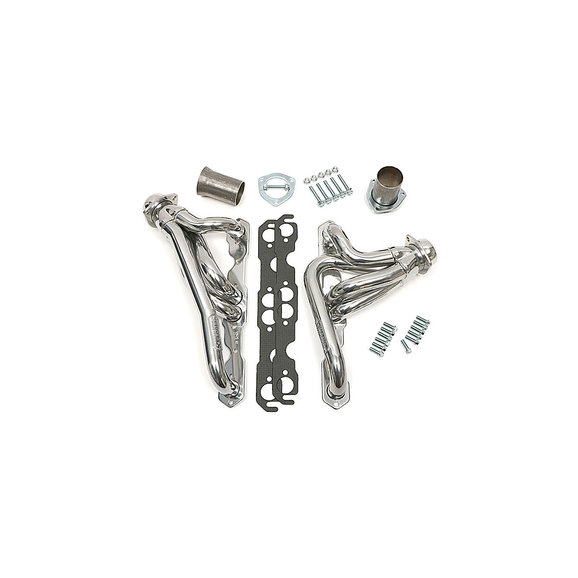 Hedman Hedders Header with High Temp Coating Hedman Hedders 69676 Header with High Temp Coating for 76-86 Jeep CJ-5, CJ-7 & CJ-8 with Small Block Chevy Engine (Under Chassis Exit)