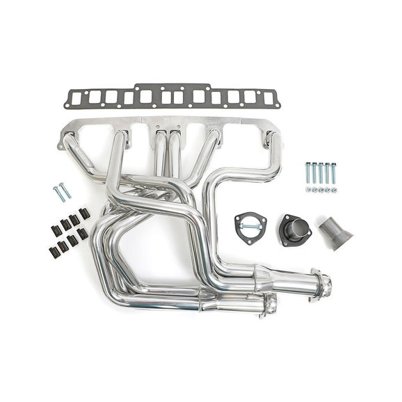 Hedman Hedders Header with High Temp Coating & Dual Outlets Hedman Hedders 99606 Header with High Temp Coating & Dual Outlets for 72-86 Jeep CJ-5, CJ-7 & CJ-8 with 232 or 258c.i. Engine