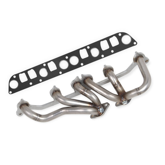 Hooker Headers Stainless Steel BlackHeart Shorty Header Hooker Headers 70305402-RHKR Stainless Steel BlackHeart Shorty Header for 00-06 Jeep Wrangler TJ with 4.0L