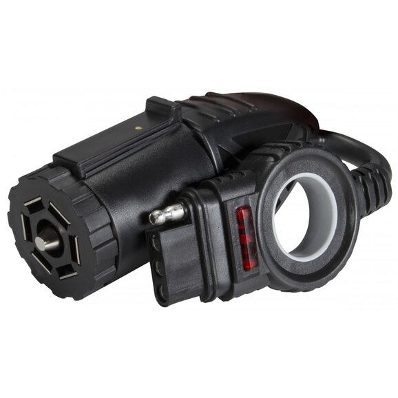 Hopkins Towing Solutions Endurance™ Easy-Pull™ LED Test 7 Blade to 4 Flat Flex Adapter Hopkins Towing Solutions 47348 Endurance™ Easy-Pull™ LED Test 7 Blade to 4 Flat Flex Adapter