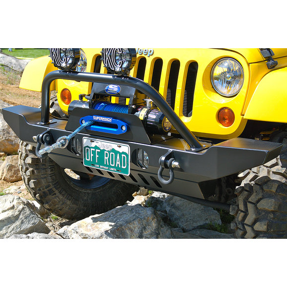 HyLine OffRoad Front Winch Bumper Combo for 0718 Jeep Wrangler JK