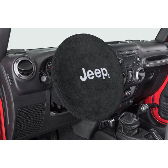 Insync SWA100JEPB Jeep Logo Steering Wheel Cover Quadratec