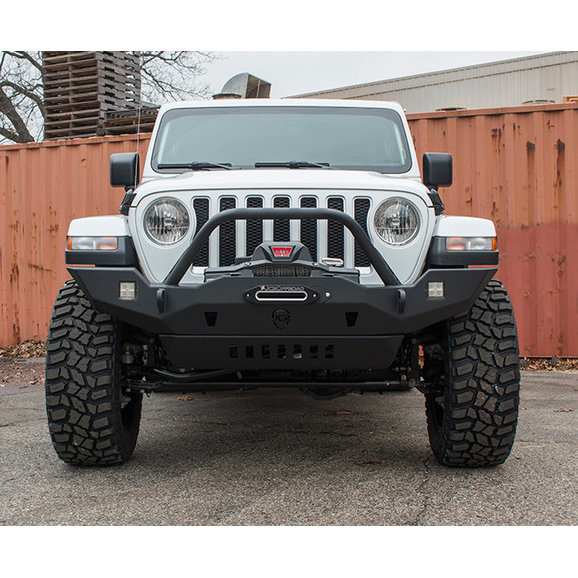 JCR Offroad JLFVTPC Vanguard Front Bumper with Grille Guard for 1820