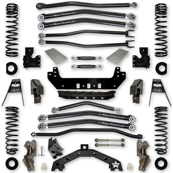 Rock Krawler 3.5 in Adventure-X "No Limits" Long Arm Suspension Rock Krawler 3.5 in Adventure-X "No Limits" Long Arm Suspension for 18-21 Jeep Wrangler JL