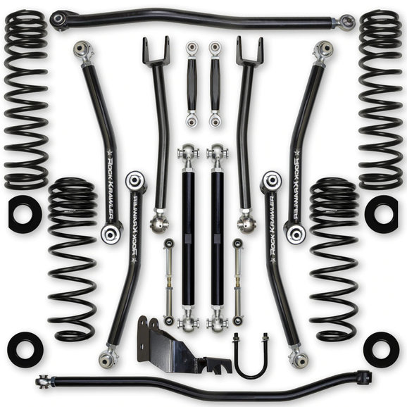 Rock Krawler 3.5 in X Factor X2 "No Limits" Long Arm Suspension Rock Krawler 3.5 in X Factor X2 "No Limits" Long Arm Suspension for 18-21 Jeep Wrangler JL