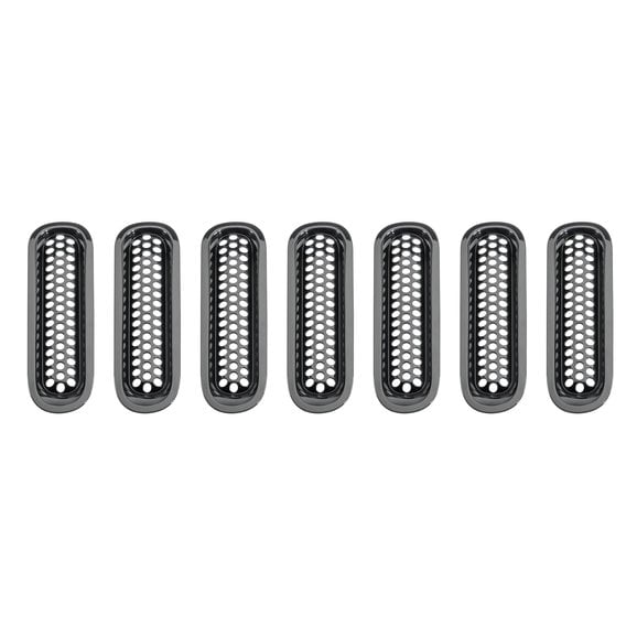 TACTIK Snap-In Grille Inserts TACTIK JKFGIN-001 Snap-In Grille Inserts for 07-18 Jeep Wrangler JK