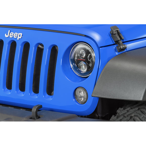 Black Bezel 07-18 Jeep Wrangler JK JW Speaker Model 6145 J2 LED 4/" Fog Lights