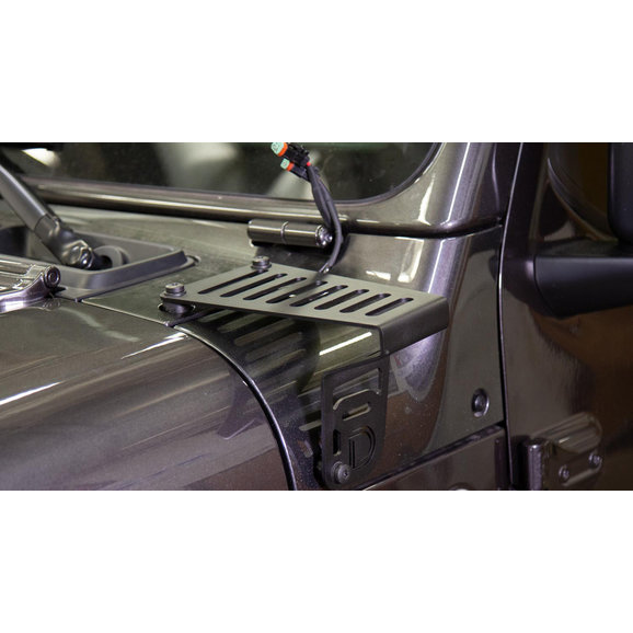 Diode Dynamics Cowl Mounted Light Bracket Pair Diode Dynamics DD6089 Cowl Mounted Light Bracket Pair for 18-23 Jeep Wrangler JL & Gladiator JT