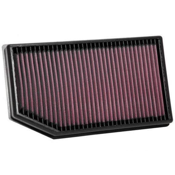 K&N Replacement Air Filter K&N 33-5076 Replacement Air Filter for 18-21 Jeep Wrangler JL & Gladiator JT with 2.0L or 3.6L Engine