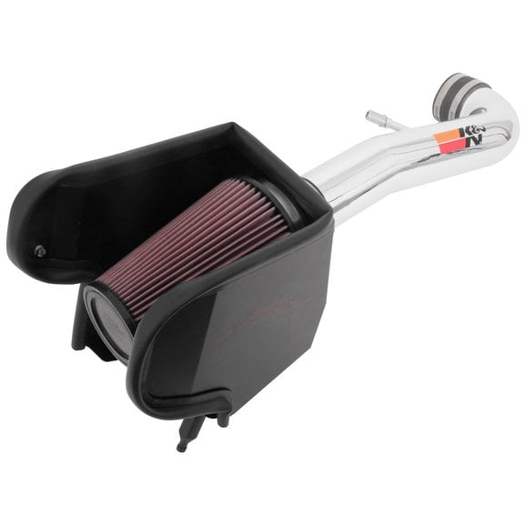 K&N 77 Series High-Flow Performance Air Intake K&N 77-1576KP 77 Series High-Flow Performance Air Intake for 18-19 Jeep Wrangler JL 3.6L Engine