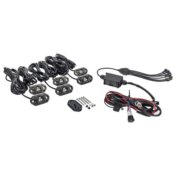 KC HiLiTES C-Series RGB LED Rock Light Kit KC HiLiTES 339 C-Series RGB LED Rock Light Kit - 6 Piece Kit