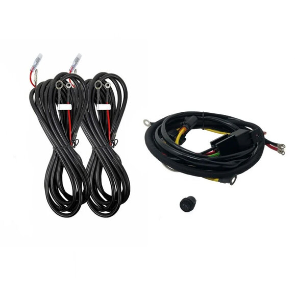 KC HiLiTES Profile SideCast Four-Light Wiring Kit KC HiLiTES 92403 Profile SideCast Four-Light Wiring Kit for 05-23 Toyota Tacoma