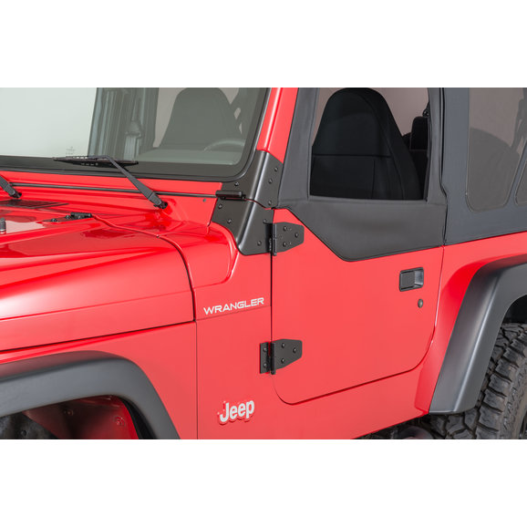 Kentrol Stainless Steel Full Half Door Hinges For 97 02 Jeep Wrangler Tj Unlimited Quadratec
