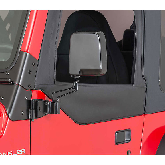 Kentrol Polished Stainless Steel Mirror Kit For 88 06 Jeep Wrangler Yj Tj Unlimited Quadratec