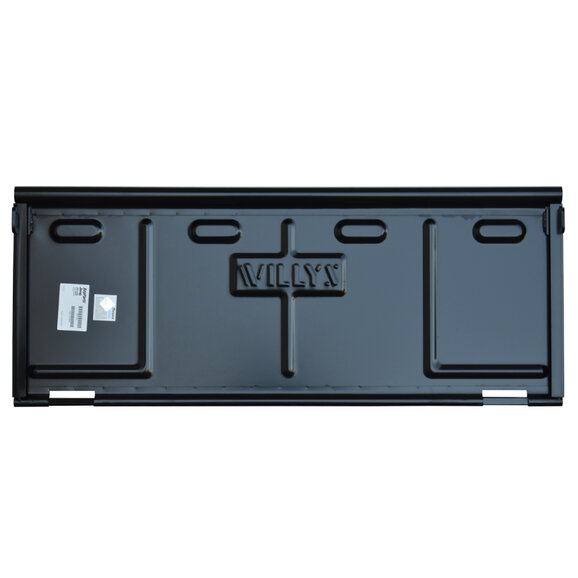 Key Parts Jeep Licensed Willys Script Tailgate Key Parts 0477-400 Jeep Licensed Willys Script Tailgate for 46-64 Jeep Willys CJ2A, CJ3A, & CJ5