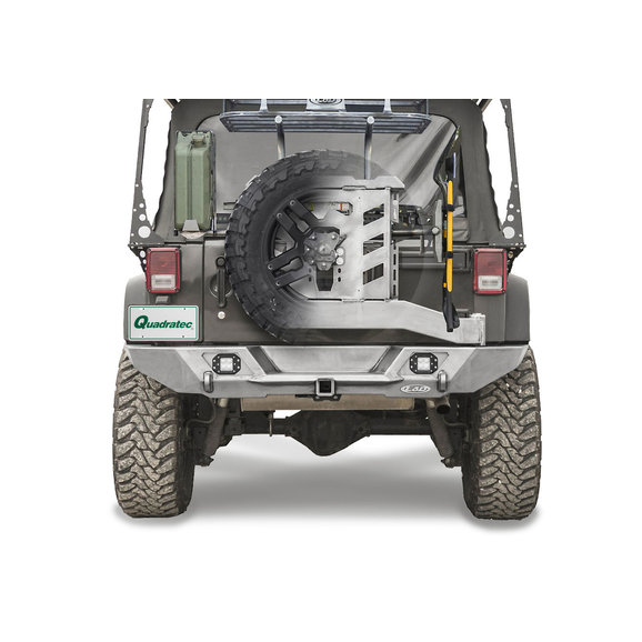 LoD Offroad Destroyer Full-Width Rear Bumper in Black Textured LoD Offroad JRB0741 Destroyer Full-Width Rear Bumper in Black Textured for 07-18 Jeep Wrangler JK