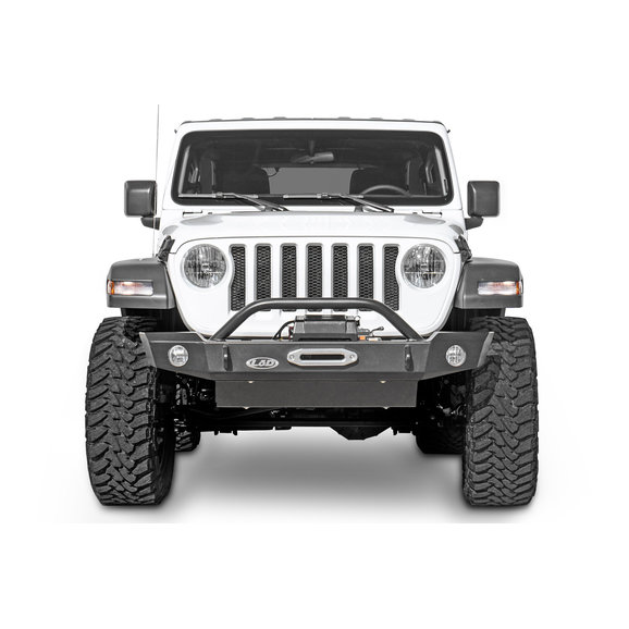 LoD Offroad Signature Series Mid-Width Front Bumper with D-Ring Tabs without Bull Bar LoD Offroad  Signature Series Mid-Width Front Bumper with D-Ring Tabs without Bull Bar for 18-20 Jeep Wrangler JL & Gladiator JT