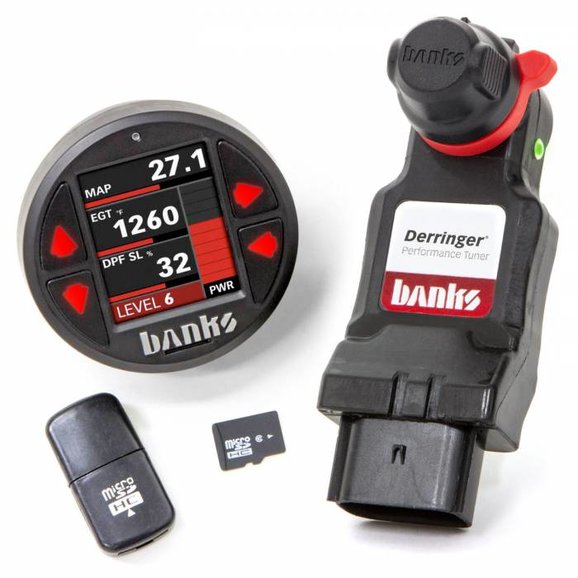 Banks Power Derringer Tuner with iDash SuperGauge DataMonster Banks Power 66797 Derringer Tuner with iDash SuperGauge DataMonster for 2020-21 Jeep Wrangler JL and Gladiator JT with 3.0L Engine