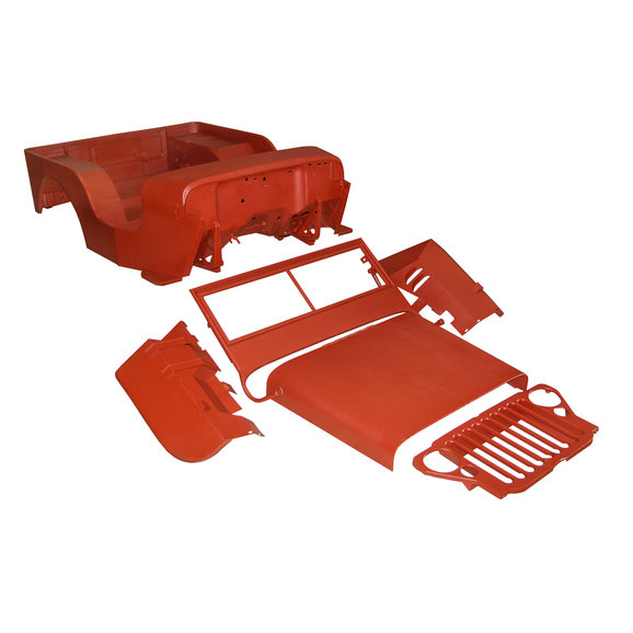 MD Juan Composite Body Tub Kit MD Juan MBK005 Composite Body Tub Kit for 1944-1945 Willy's MB