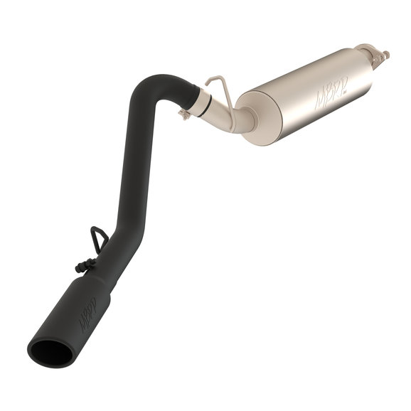 MBRP Black Series Cat Back Exhaust System MBRP S5500BLK Black Series Cat Back Exhaust System for 00-06 Jeep Wrangler TJ with 2.5L I-4 & 4.0L I-6 Engines