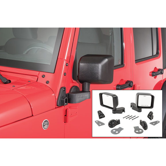 Mirage Unlimited Mirror Mover Kits For 07 18 Jeep Wrangler Jk Quadratec