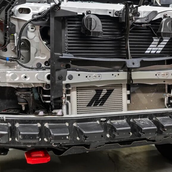 Mishimoto Toyota Tacoma Gen4 Transmission Cooler Kit Installed Mishimoto Toyota Tacoma Gen4 Transmission Cooler Kit Installed