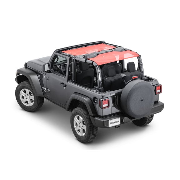 MasterTop ShadeMaker Freedom Mesh Bimini Top Plus MasterTop ShadeMaker Freedom Mesh Bimini Top Plus for 18-23 Jeep Wrangler JL 2-Door in Red