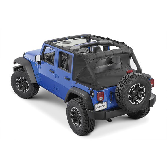 MasterTop Wind Stopper Plus & Tonneau Cover 2-Piece Kit MasterTop Wind Stopper Plus & Tonneau Cover 2-Piece Kit for 07-18 Jeep Wrangler Unlimited JK 4-Door