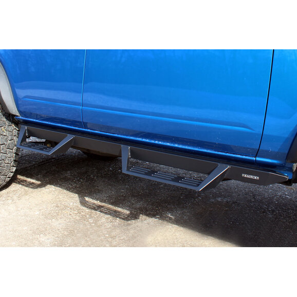 Magnum RT Series Gen 2 Drop Steps in Black Textured Steel Magnum GTS12FD RT Series Gen 2 Drop Steps in Black Textured Steel for 21-26 Ford Bronco 4-Door