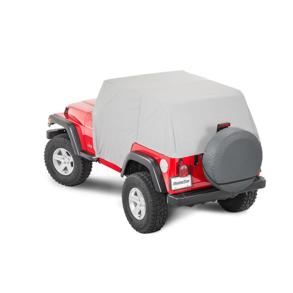 MasterTop Cab Cover with Door Flaps MasterTop 11110009 Cab Cover with Door Flaps for 92-06 Jeep Wrangler YJ & TJ