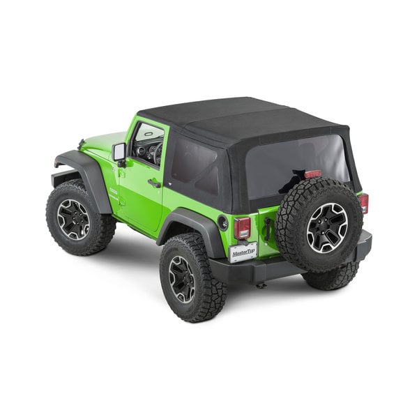 MasterTop Replacement Soft Top with Tinted Windows in MasterTwill® Fabric MasterTop Replacement Soft Top with Tinted Windows in MasterTwill® Fabric for 07-18 Jeep Wrangler JK 2 Door