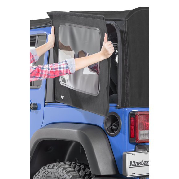 MasterTop Complete Replacement Soft Top Window Kits for 0718 Jeep